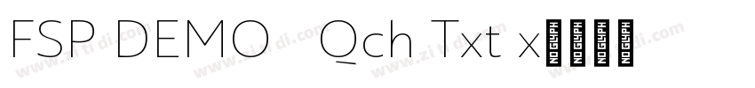 FSP DEMO   Qch Txt x字体转换